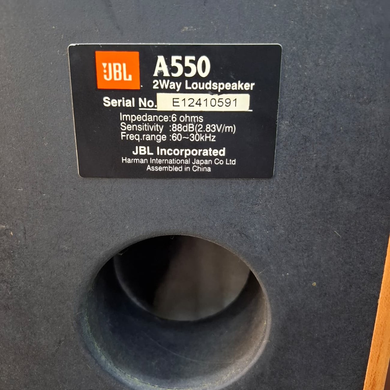 JBL MODELO A550