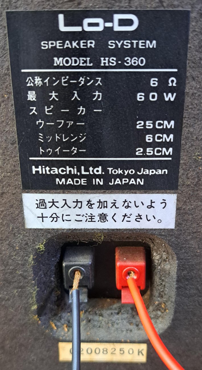 Lo-D HITACHI MODELO HS-360