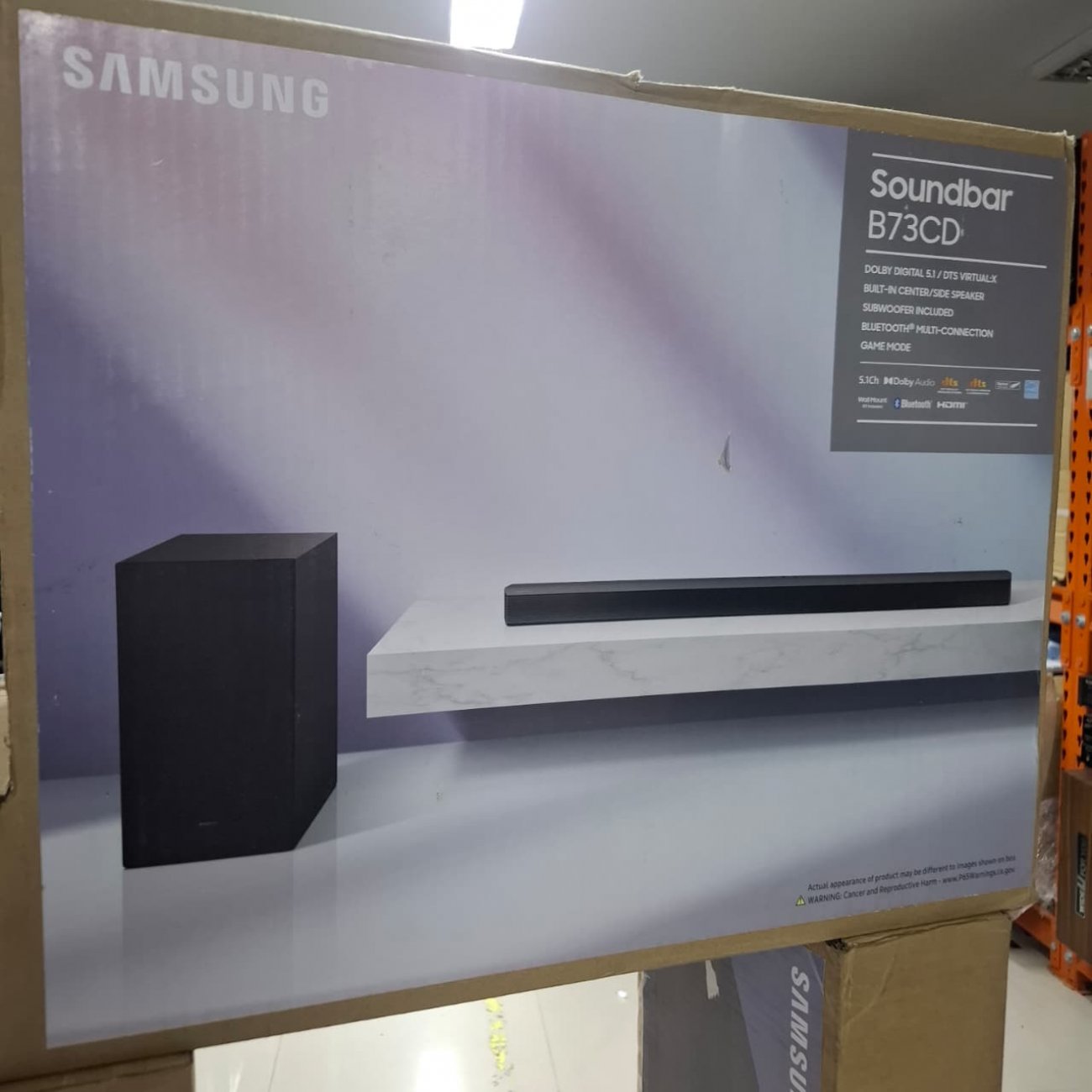 SAMSUNG MODELO HW-B73CD