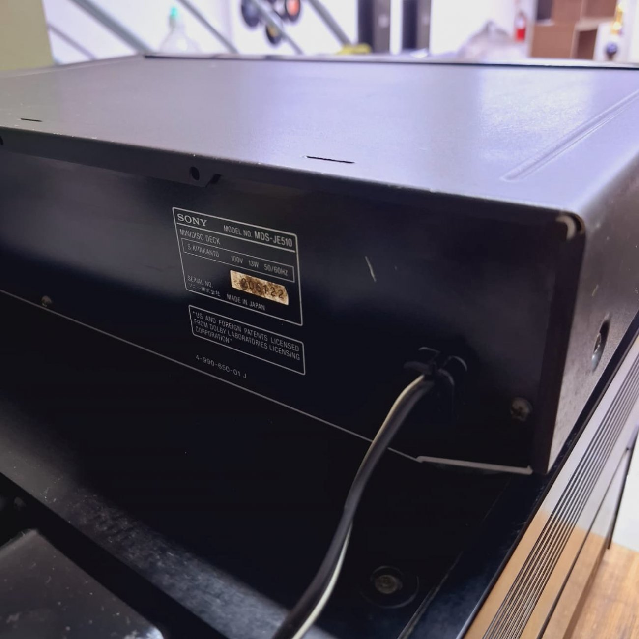SONY MOD MDS-JE510