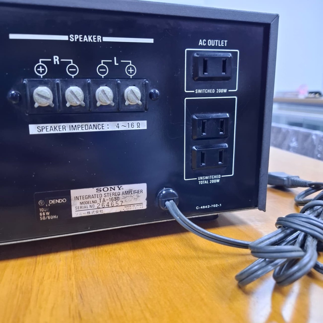 SONY MODELO TA-1630