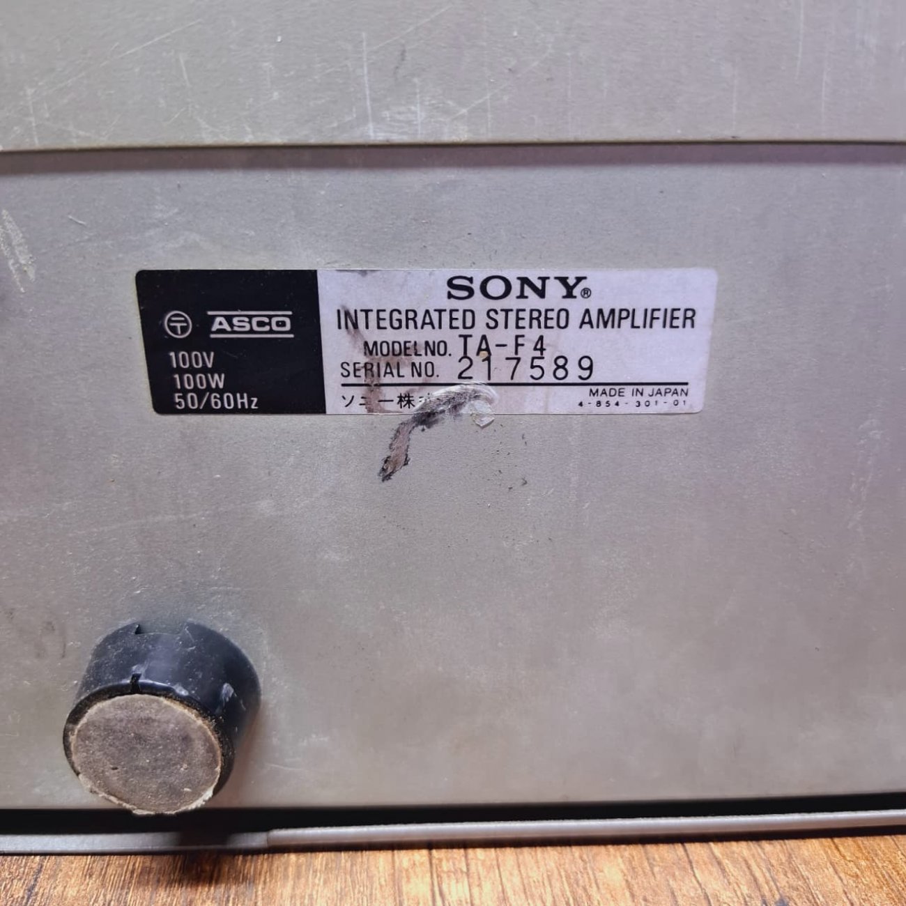 SONY MODELO TA-F4