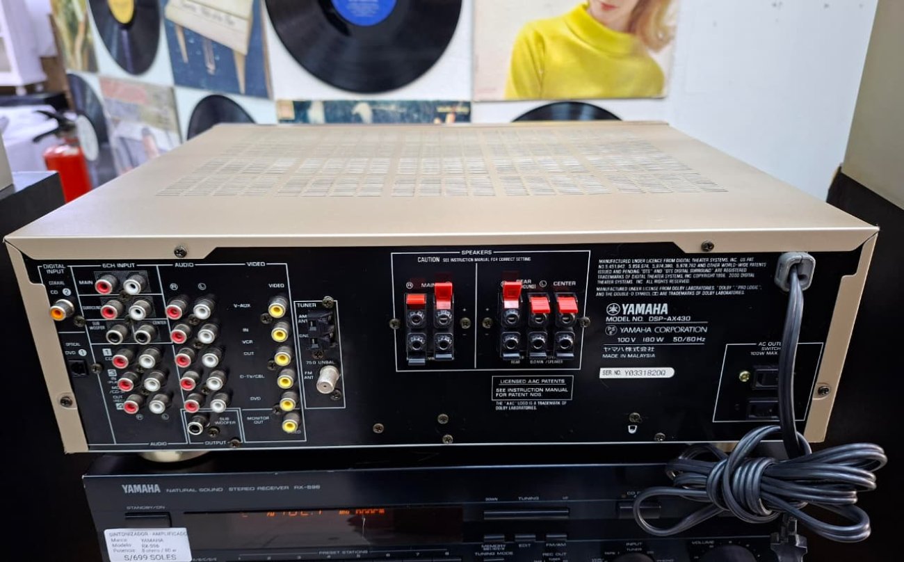 YAMAHA MODELO DSP-AX430