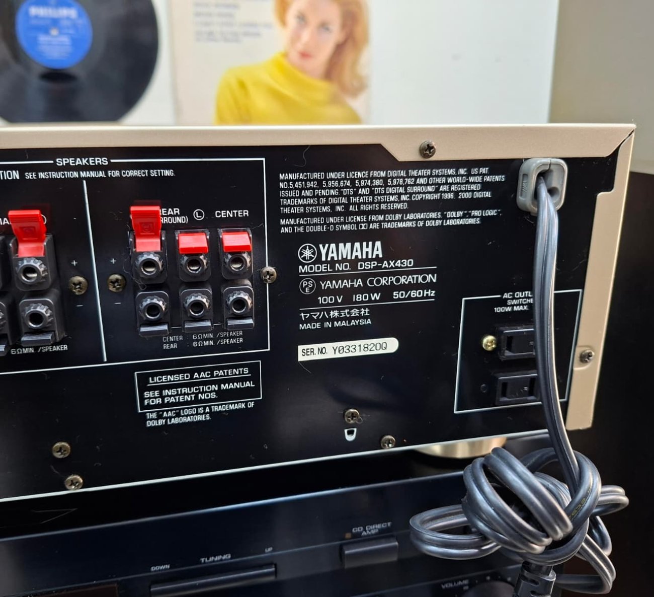 YAMAHA MODELO DSP-AX430
