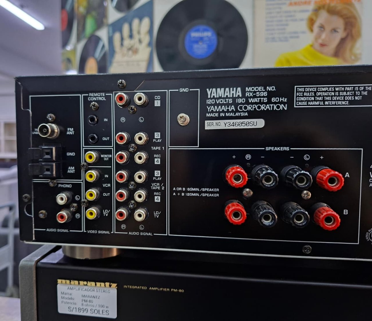 YAMAHA MODELO RX-596